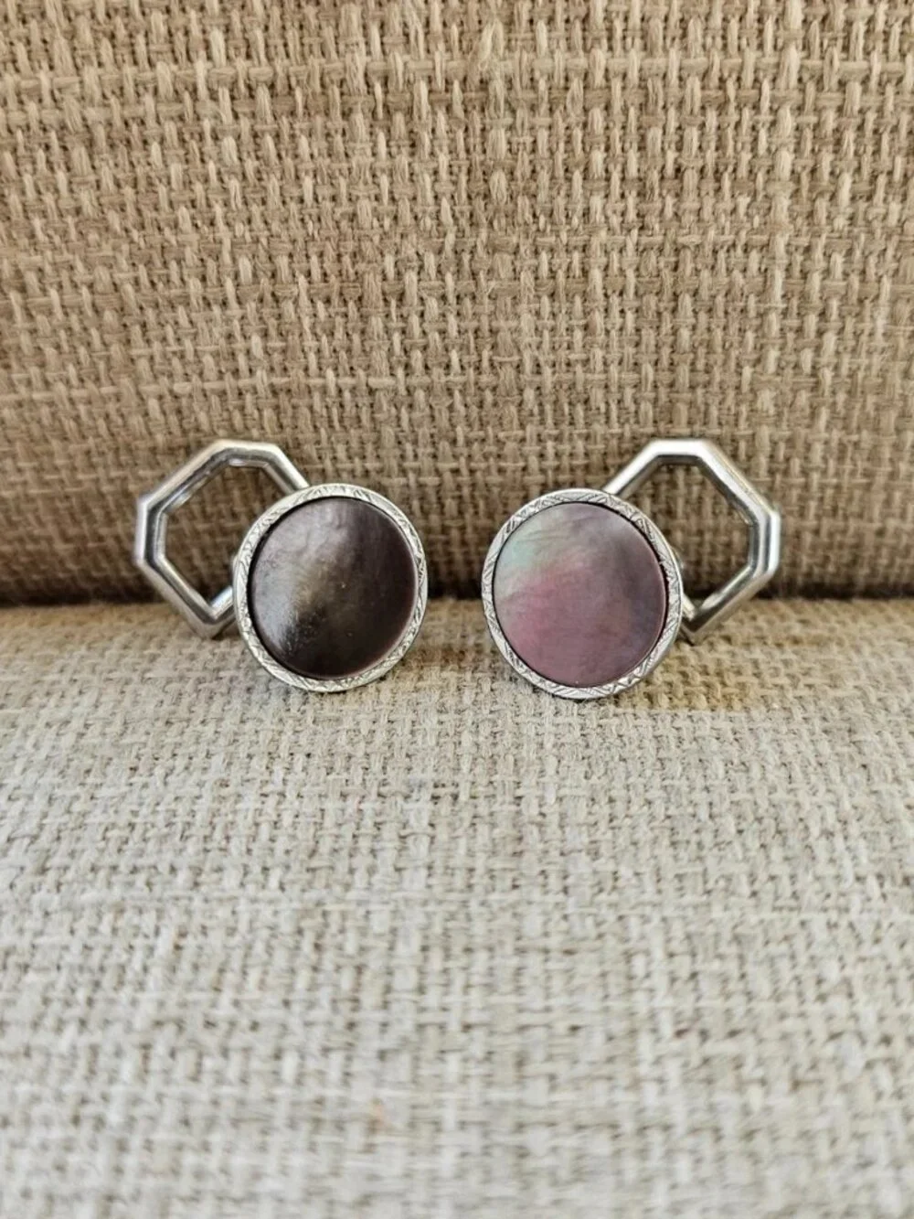 Vintage Cufflinks Men Fashion Jewelry Silver Tone Shirt Cuff Links Stud